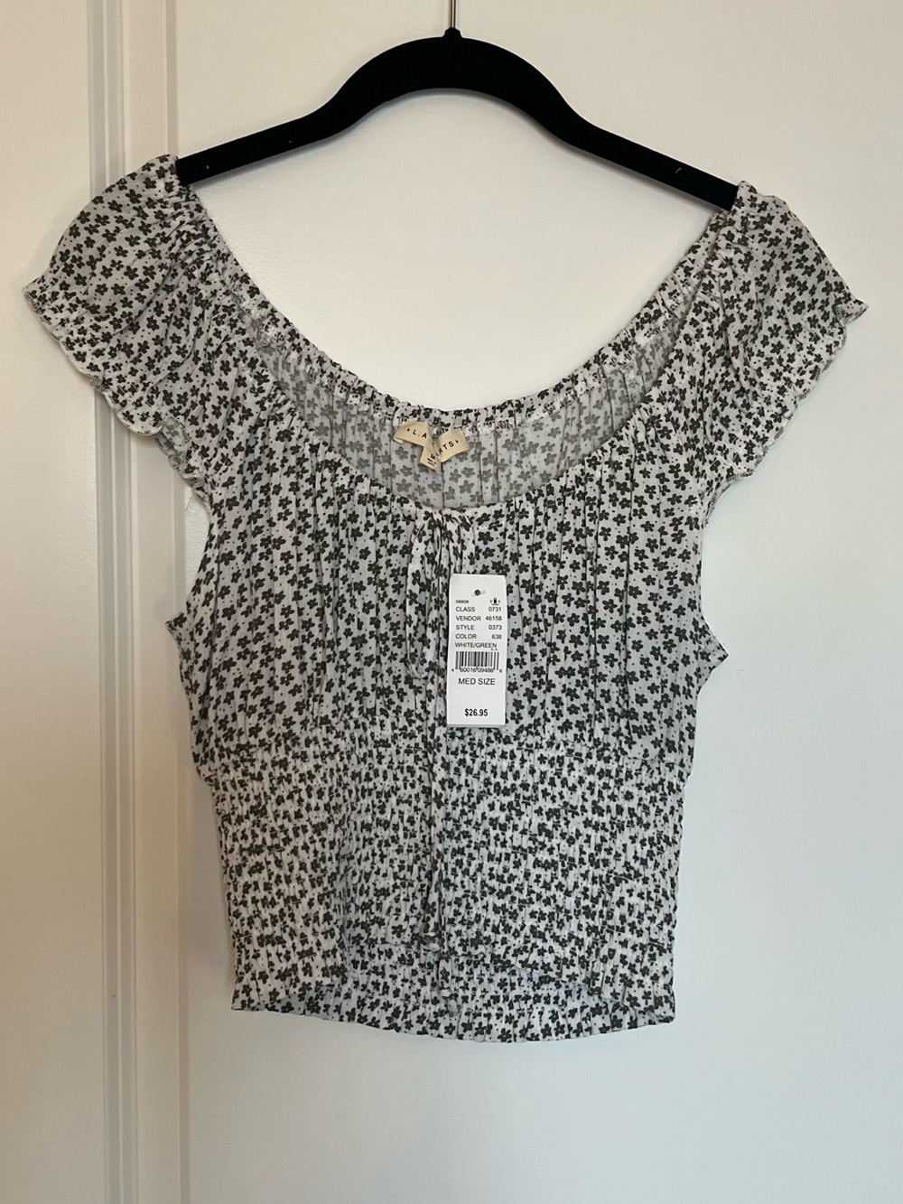 LA Hearts Floral Smocked Blouse NWT